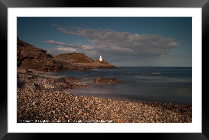 Bracelet Bay Gower Framed Mounted Print by Leighton Collins