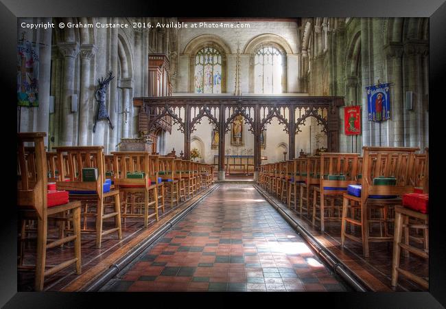 Priory Church, Dunstable Framed Print by Graham Custance