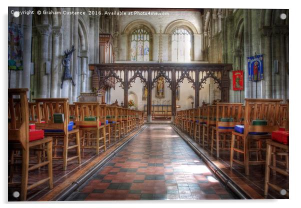 Priory Church, Dunstable Acrylic by Graham Custance