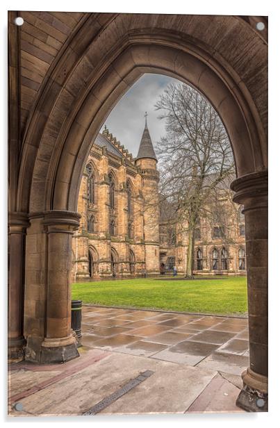 Glasgow University ThroughThe Archway Acrylic by Antony McAulay