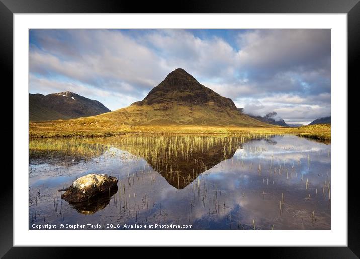 The other Buachaille Framed Mounted Print by Stephen Taylor