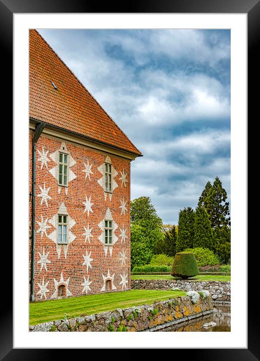 Krapperup Castle Angled View Framed Mounted Print by Antony McAulay