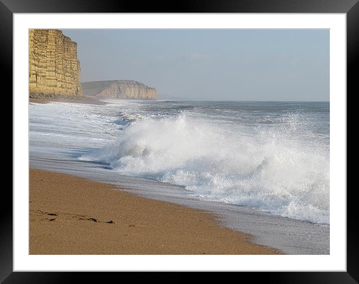 Breaking Wave Framed Mounted Print by Neil Gregory