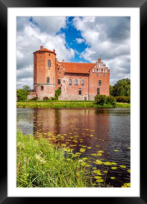 Torups Castle with Reflection Framed Mounted Print by Antony McAulay