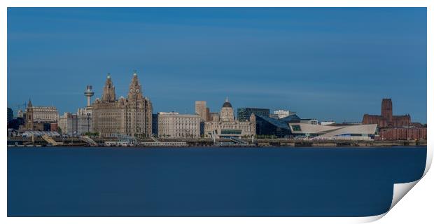 Liverpool Skyline Print by Roger Green
