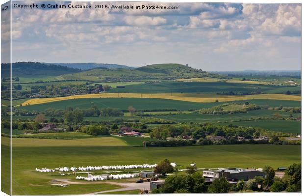Dunstable Downs Canvas Print by Graham Custance