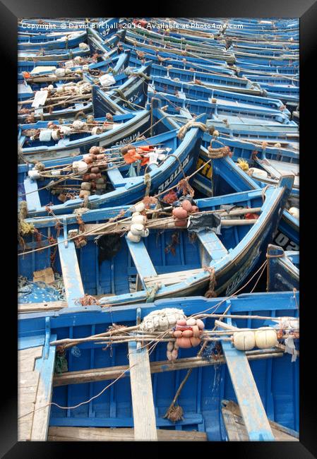 Moroccan Fishing Boats Framed Print by David Birchall