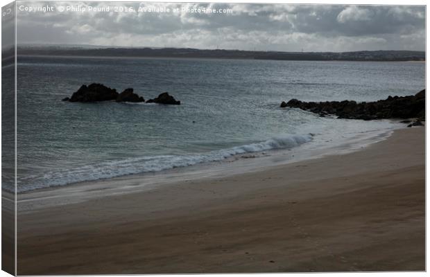 The Beach at St Ives in Cornwall Canvas Print by Philip Pound