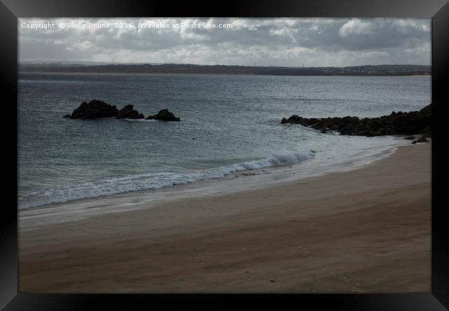 The Beach at St Ives in Cornwall Framed Print by Philip Pound