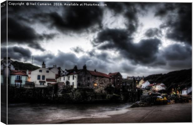 The Fishing Village of Staithes Canvas Print by Neil Cameron