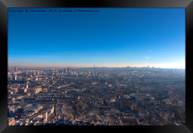 Paris Skyline Framed Print by Juha Remes