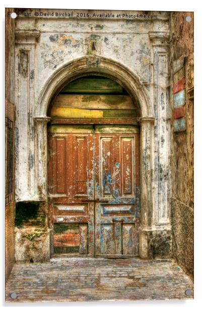 Mysterious Medina Doorway Acrylic by David Birchall