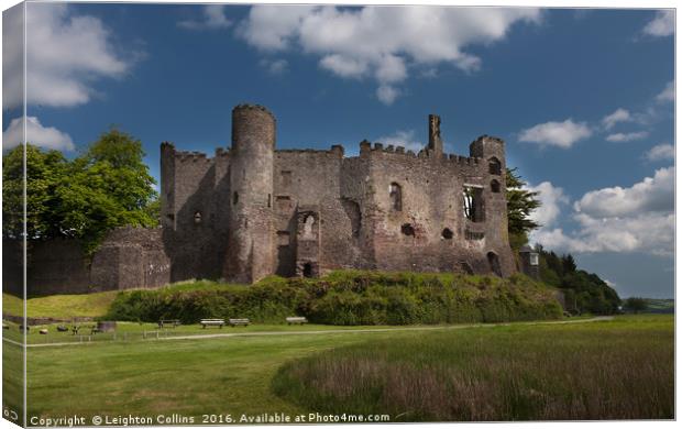 Laugharne Castle Canvas Print by Leighton Collins