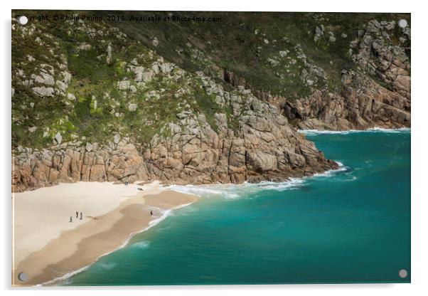 Cornish Coast Acrylic by Philip Pound