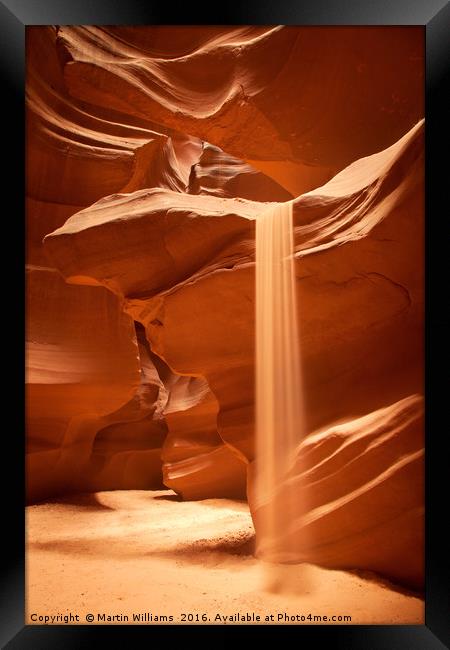 Sands of Time, Upper Antelope Canyon, Page, Arizon Framed Print by Martin Williams