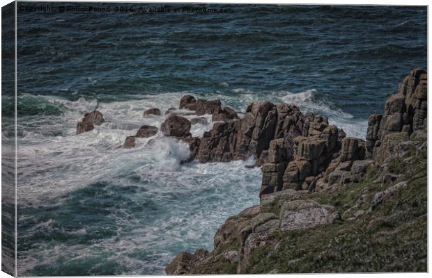 Cornwall Coast Rocks Canvas Print by Philip Pound