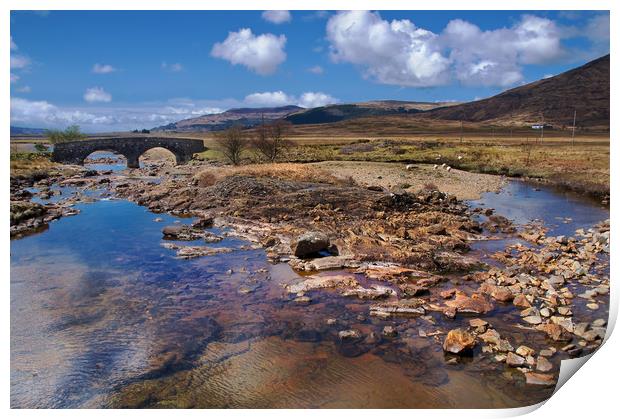 Old Bridge Isle of Mull Print by Jacqi Elmslie