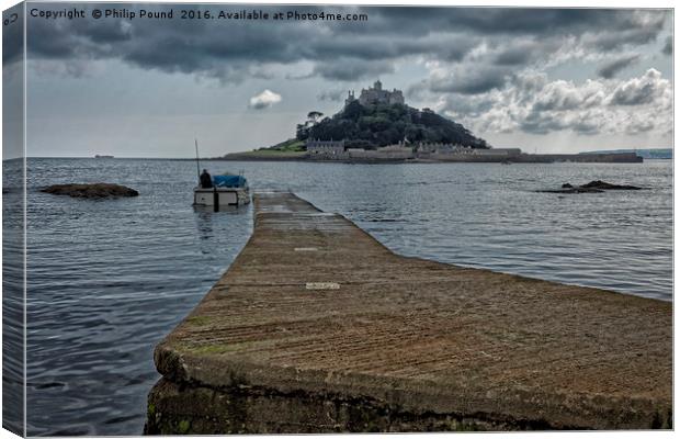 St Michael's Mount in Cornwall Canvas Print by Philip Pound