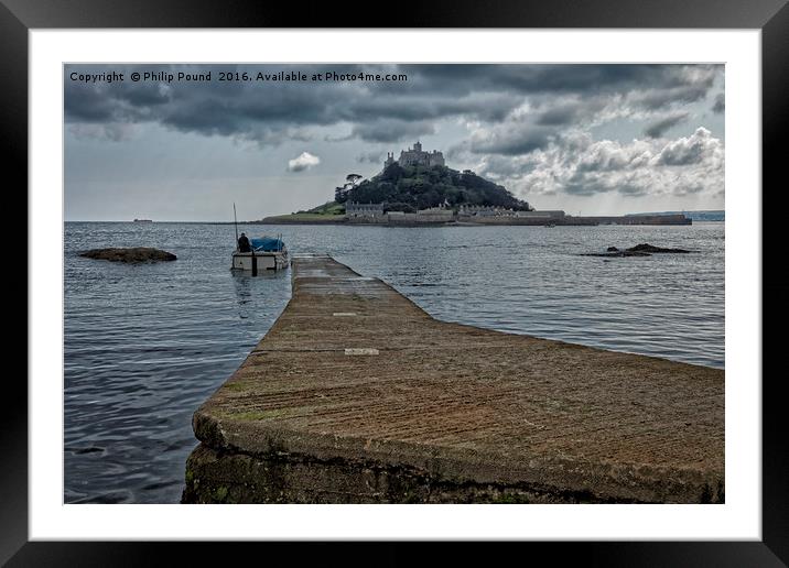 St Michael's Mount in Cornwall Framed Mounted Print by Philip Pound