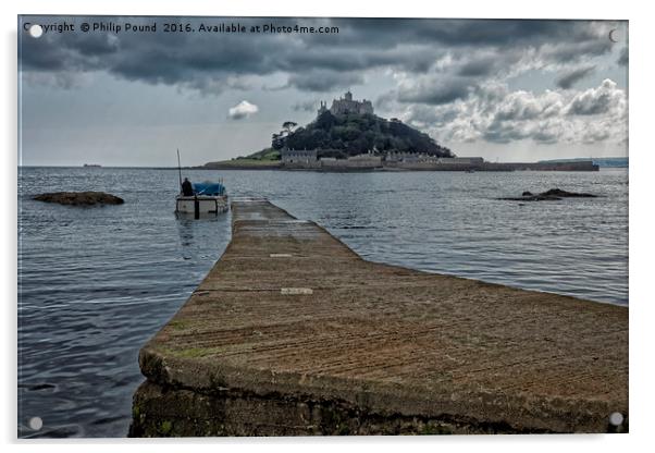 St Michael's Mount in Cornwall Acrylic by Philip Pound