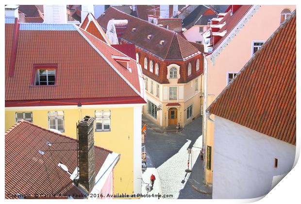 Old Town, Tallinn, Estonia Print by Carole-Anne Fooks