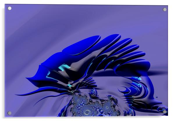 Chameleon Blue Acrylic by Steve Purnell