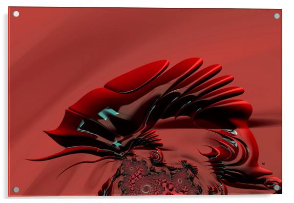 Chameleon Red Acrylic by Steve Purnell