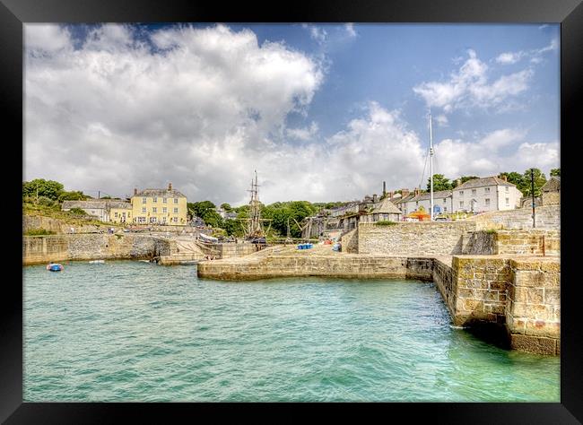 Charlestown St Austell Cornwall Framed Print by Mike Gorton