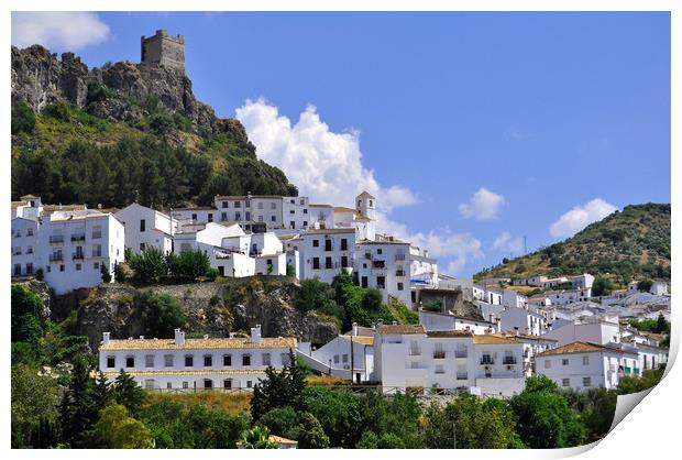 Andalusian village Print by Adrian Susman