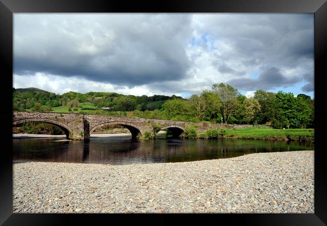 Llanelltyd Bridge Near Dolgellau In North Wales Framed Print by Harvey Hudson