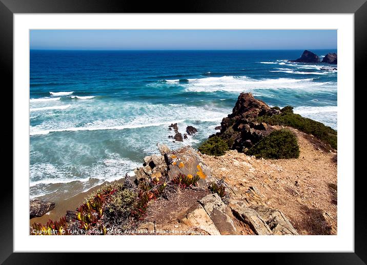 Ocean Waves Framed Mounted Print by Tony Purbrook