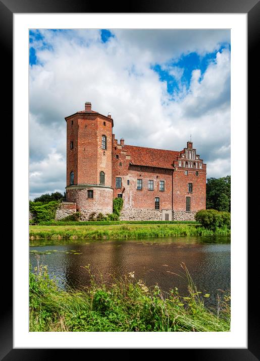 Torups Castle and Moat Framed Mounted Print by Antony McAulay