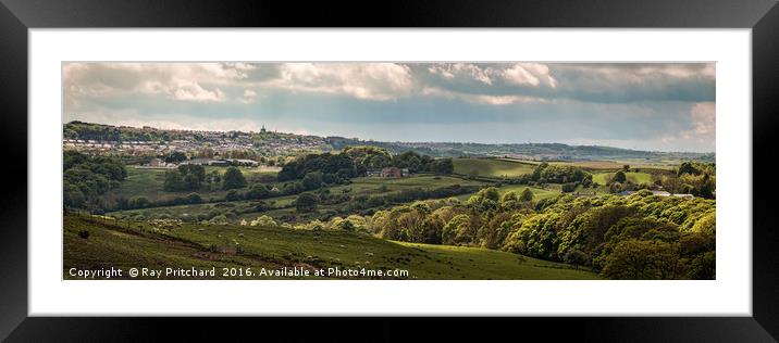 Looking towards Stanley Framed Mounted Print by Ray Pritchard