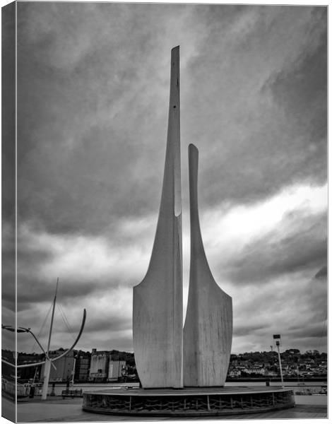 Concrete Sails, Waterford, Ireland Canvas Print by Mark Llewellyn