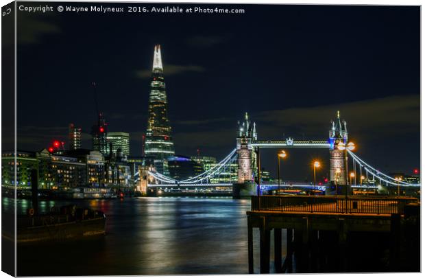 Thames and Tower Bridge Canvas Print by Wayne Molyneux