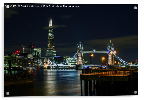 Thames and Tower Bridge Acrylic by Wayne Molyneux