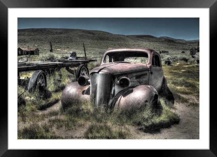Bodie Ghost Town Framed Mounted Print by Martin Williams
