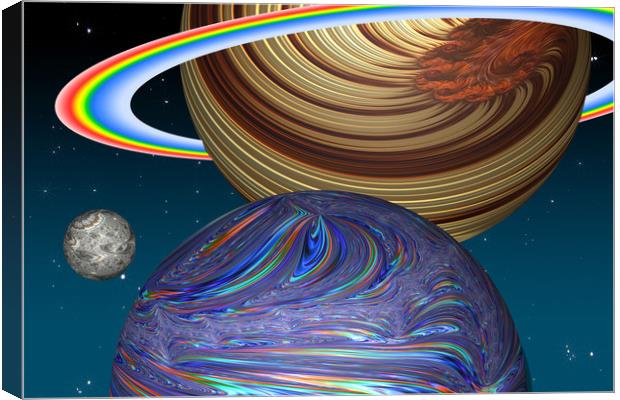 The Saturn Phenomenon Canvas Print by Steve Purnell