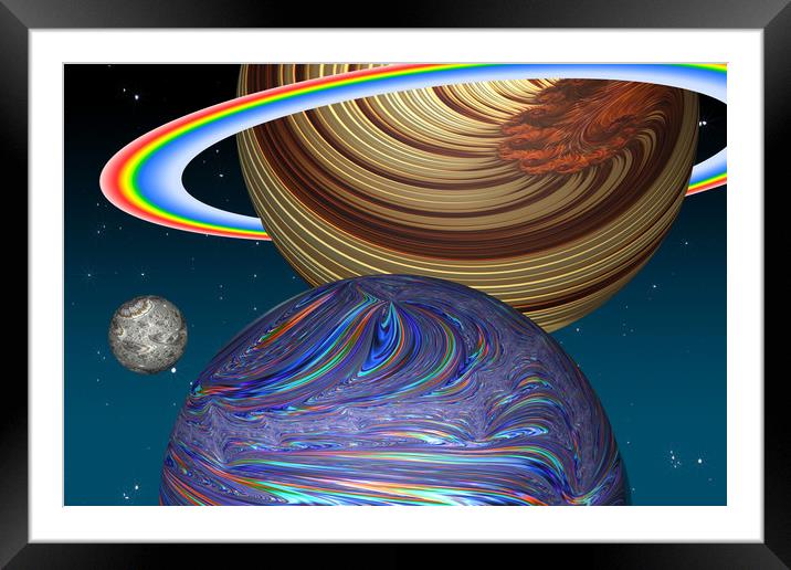 The Saturn Phenomenon Framed Mounted Print by Steve Purnell