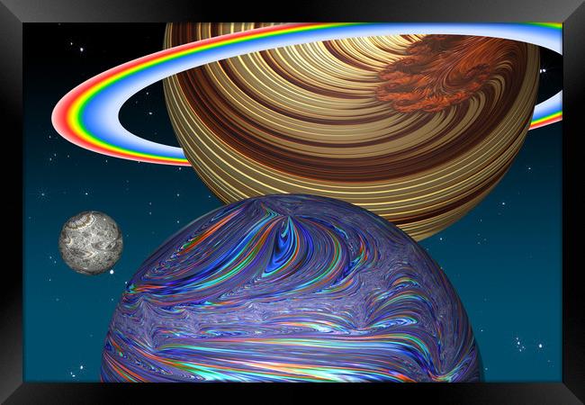 The Saturn Phenomenon Framed Print by Steve Purnell