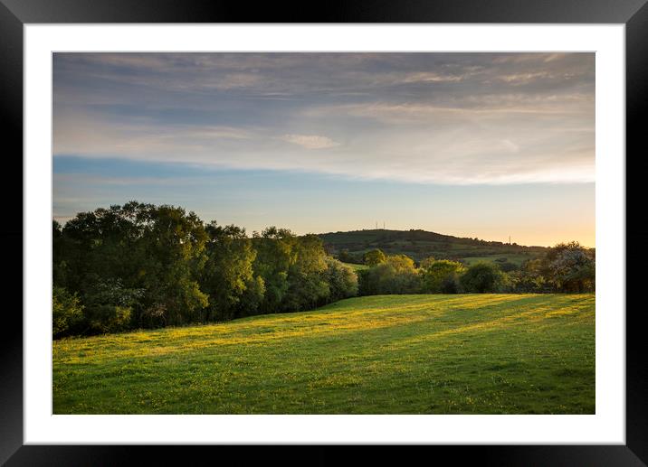 A peaceful summer evening Framed Mounted Print by Andrew Kearton