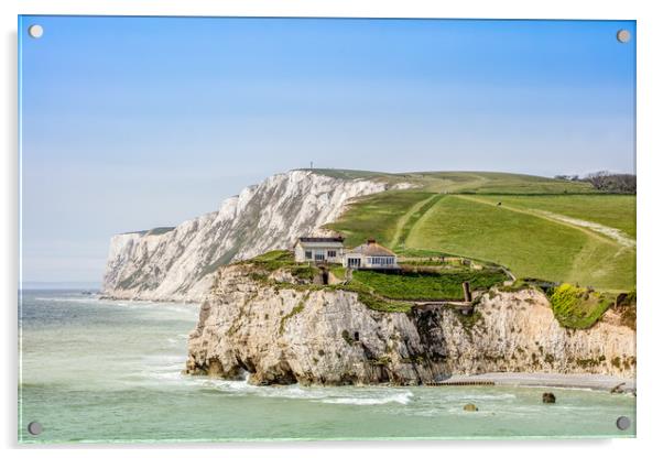 Fort Redoubt - Freshwater Acrylic by Wight Landscapes