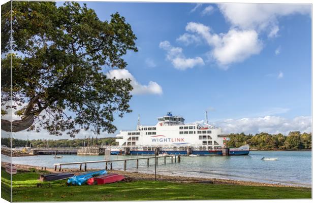Fishbourne Ferry Canvas Print by Wight Landscapes