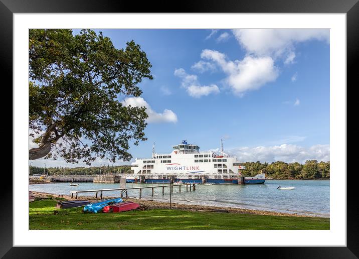 Fishbourne Ferry Framed Mounted Print by Wight Landscapes