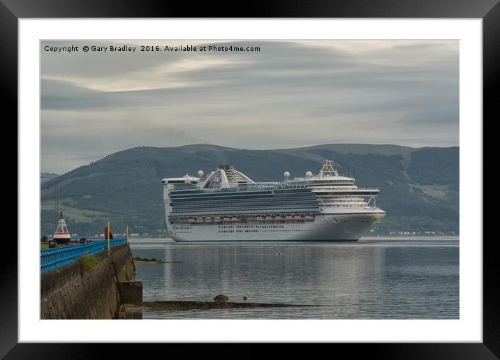 Caribbean Princess arrives at Greenock Framed Mounted Print by GBR Photos