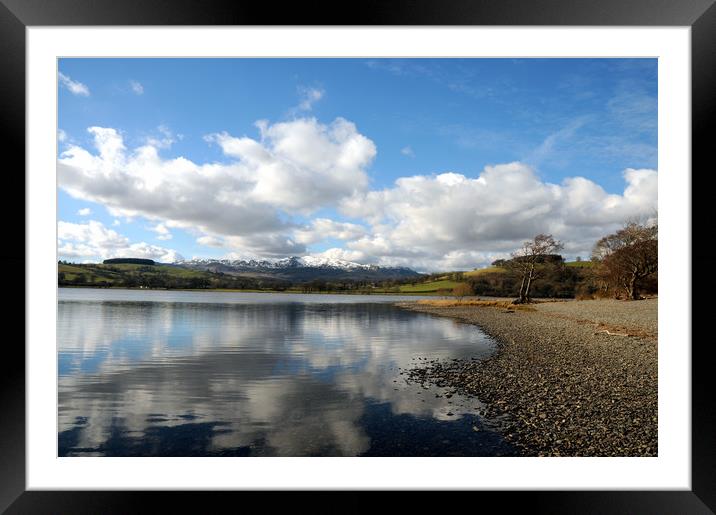 Lake Bala In Snowdonia  Framed Mounted Print by Harvey Hudson