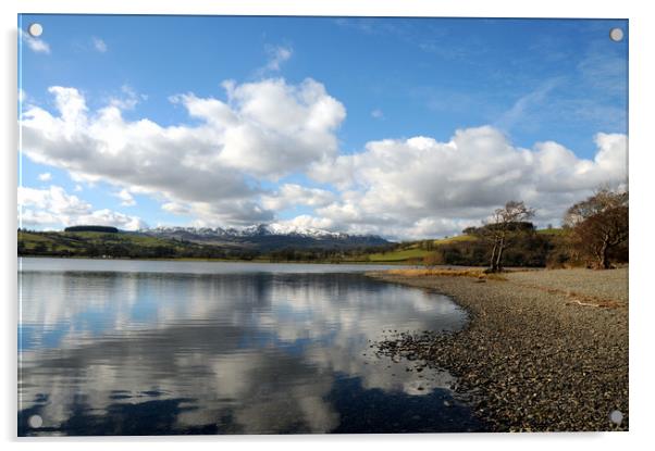 Lake Bala In Snowdonia  Acrylic by Harvey Hudson