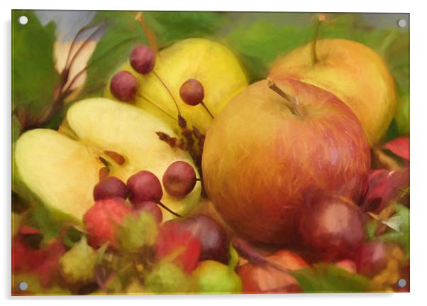 last of the summer fruits Acrylic by sue davies