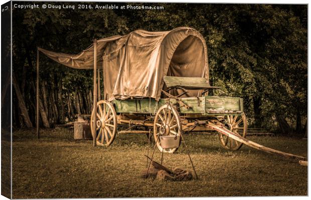 Old Covered Wagon Canvas Print by Doug Long