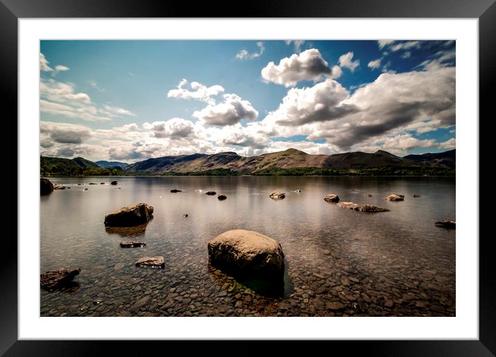Derwent Water, Lake District Framed Mounted Print by Gavin Liddle
